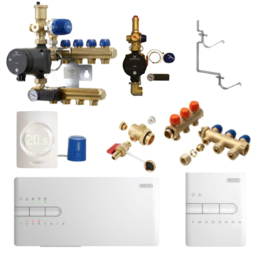Wavin Sentio Komplet Trådløs Gulvvarmestyring inkl. Pumpe - 10 Kredse
